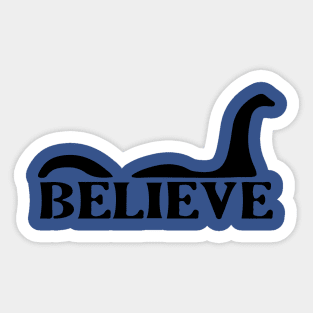 Cryptid Loch Ness Monster Nessie Believe Sticker